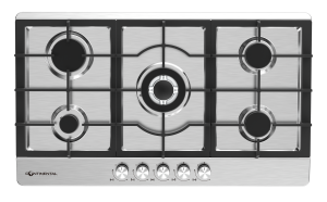 HOB 5-BURNER STAINLESS STEEL